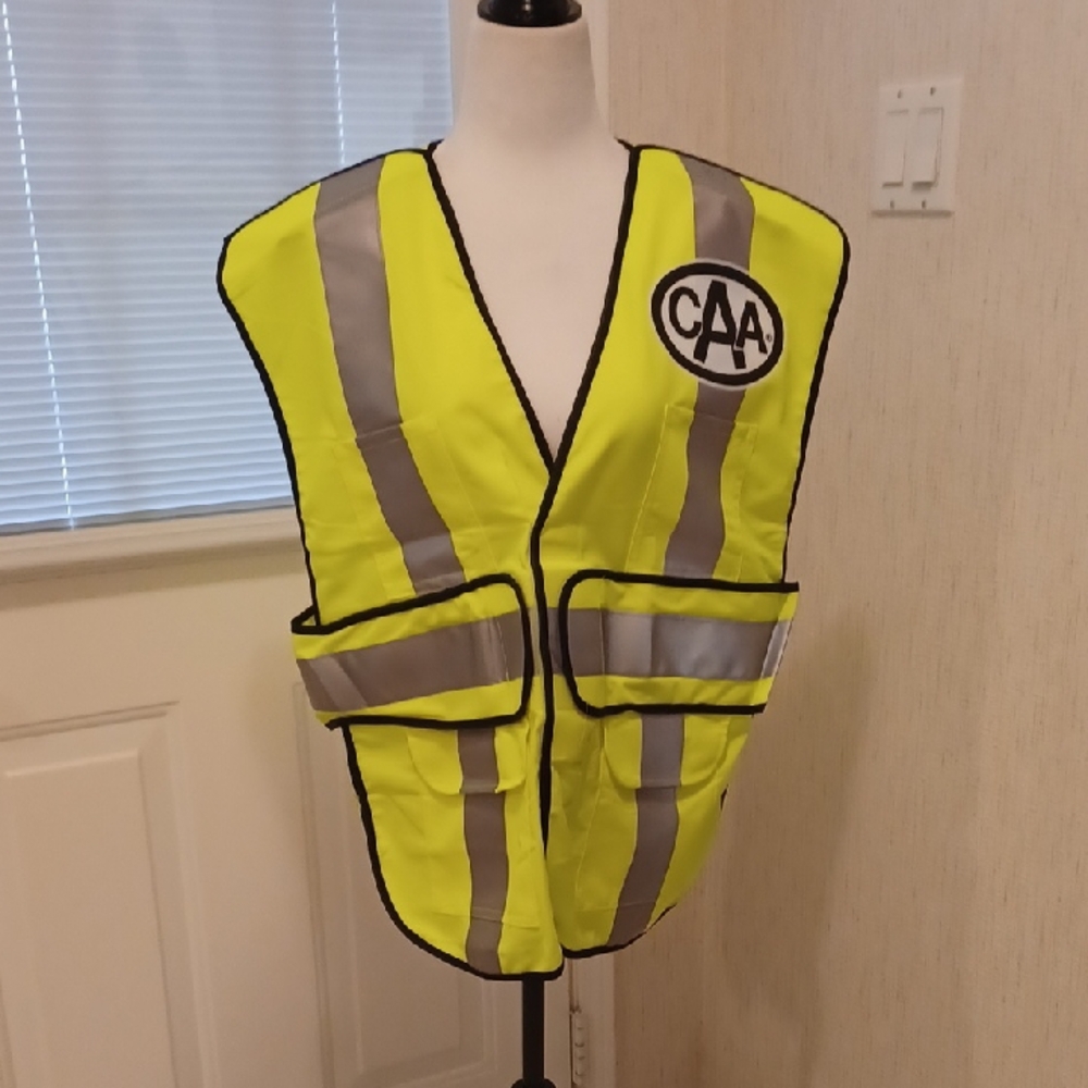 4/$60 CAA Reflective Safety Vest - School Safety Patrol